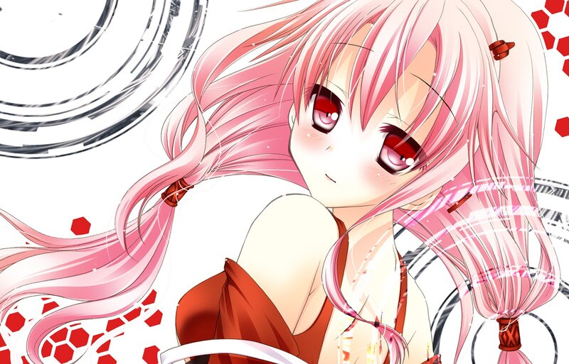 pink-haired anime girl