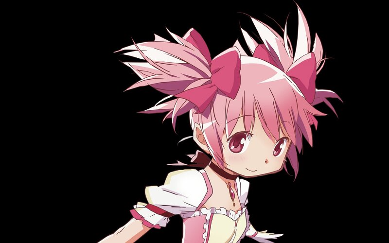pink-haired anime girl