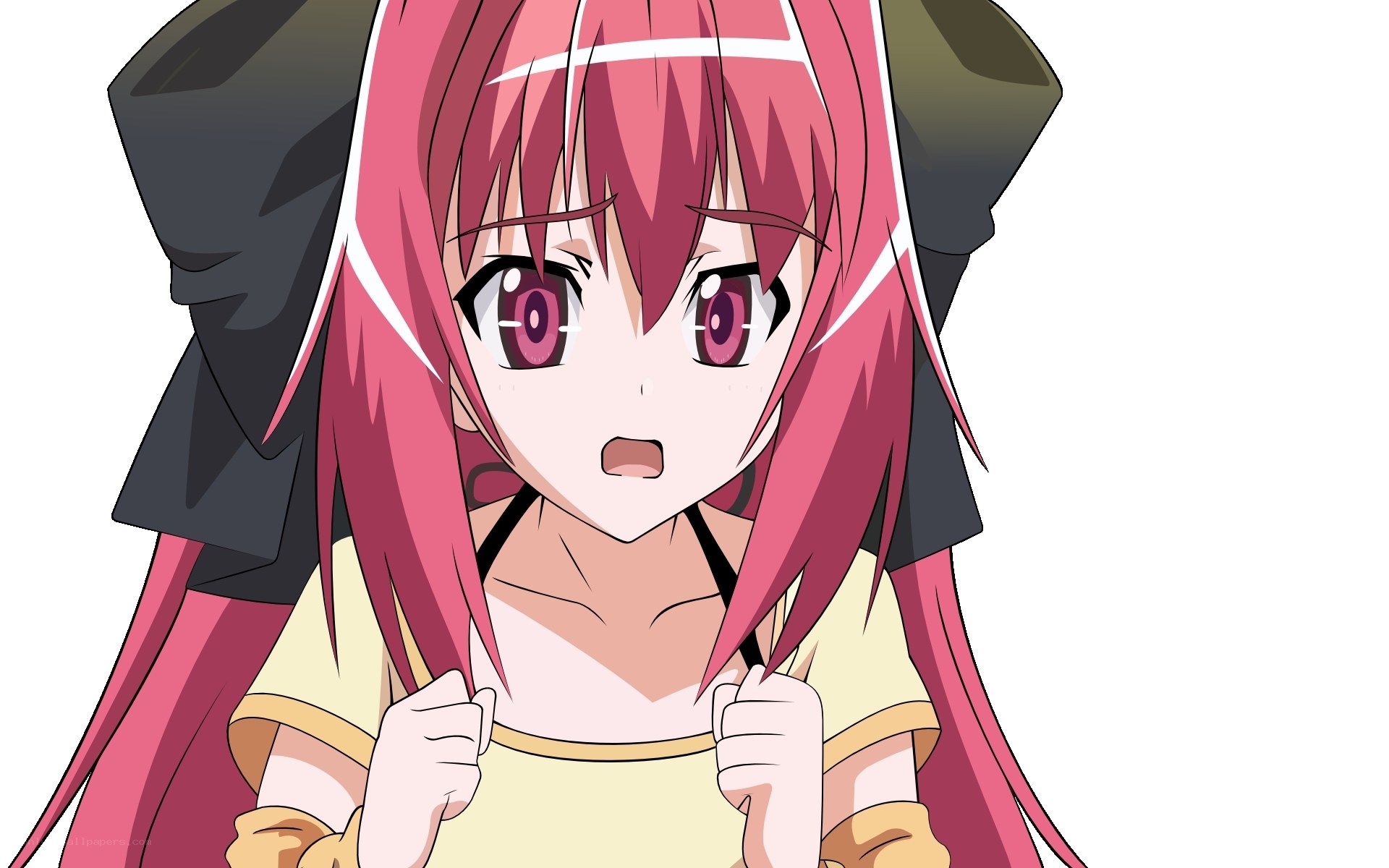 pink-haired anime girl