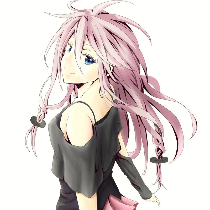 pink-haired anime girl