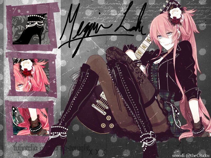 Pink-haired Anime Girl — Black, Confident
