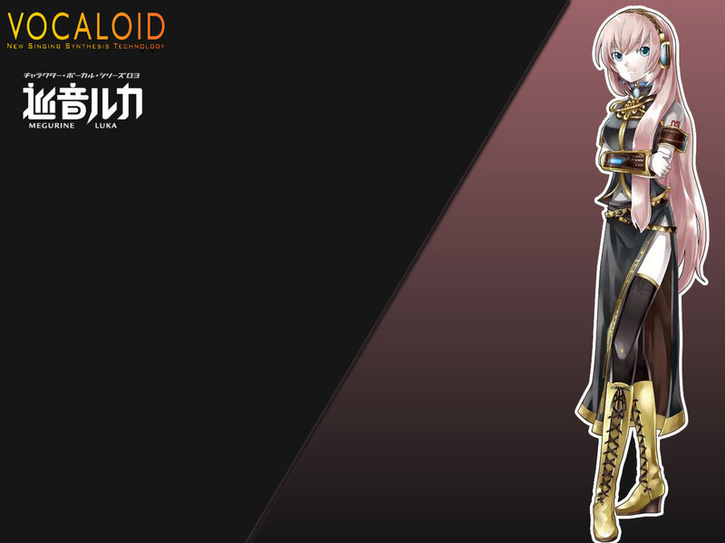 Pink-haired Anime Girl — Black, Dramatic, Headphones, Gold Boots