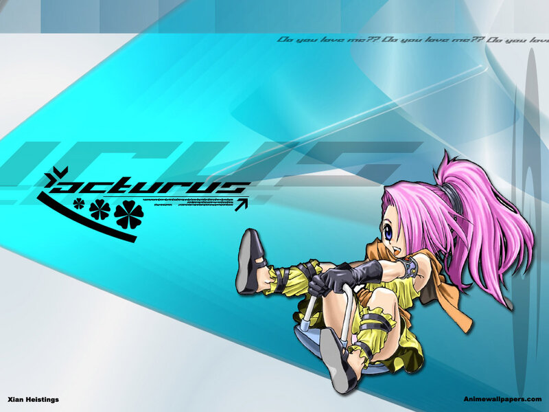 Pink-haired Anime Girl — Blue, Dynamic, Text
