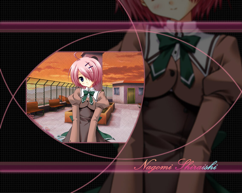 Pink-haired Anime Girl — Brown