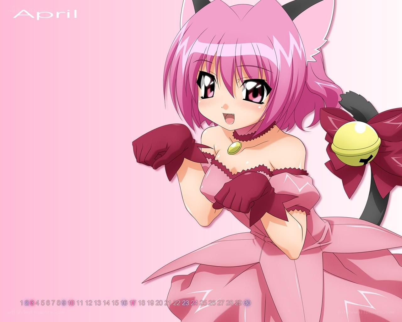 pink-haired anime girl calendar