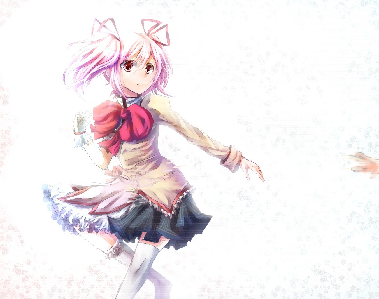 pink-haired anime girl dancing