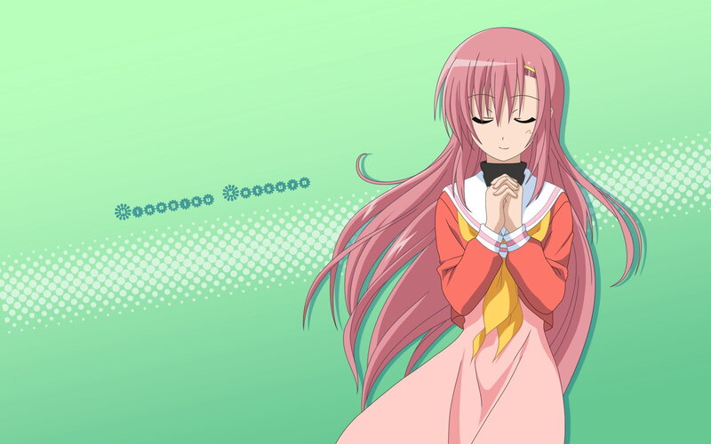 Pink-haired Anime Girl — Green