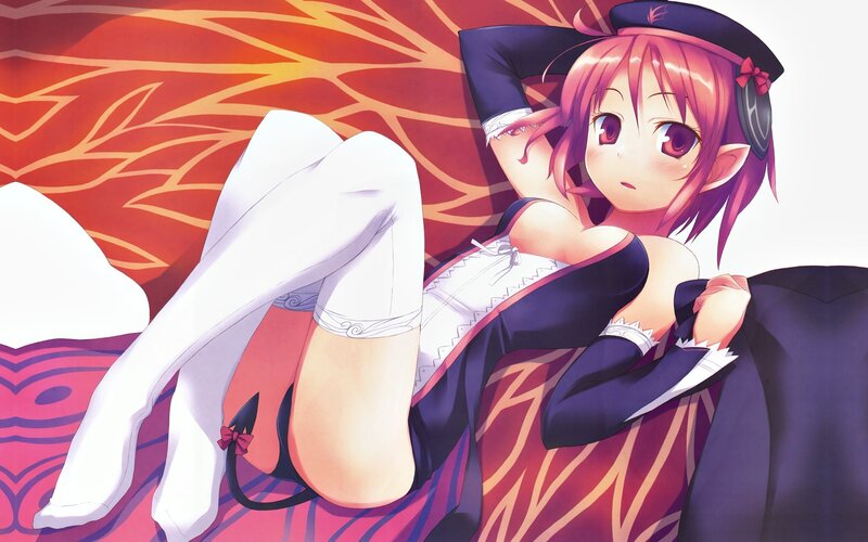 pink-haired anime girl in maid outfit