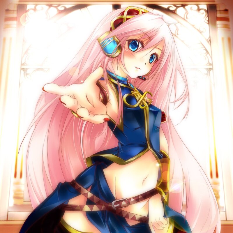 Pink-haired Anime Girl — Pink, Bright, Long Hair