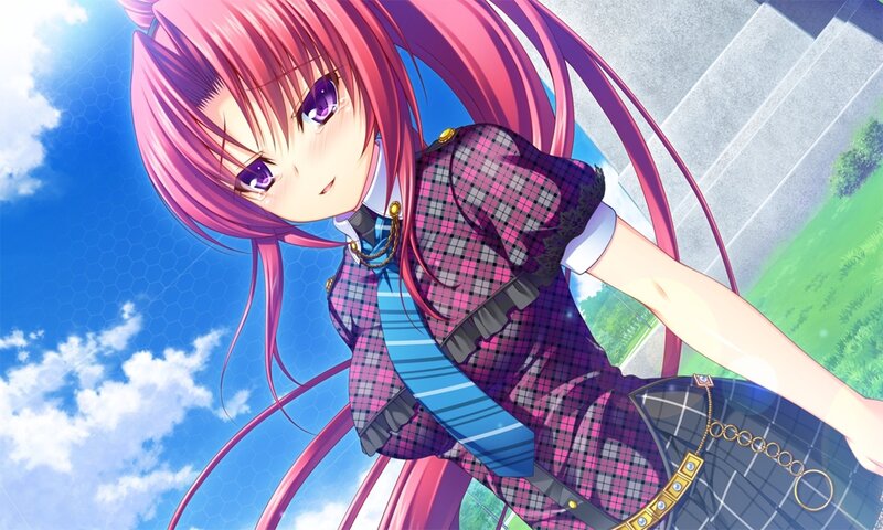 Pink-haired Anime Girl — Pink, Bright