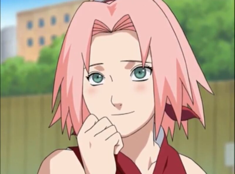 Pink-haired Anime Girl — Pink, Calm, Afternoon, Building