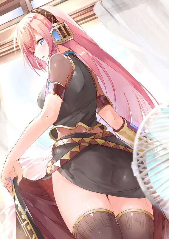 Pink-haired Anime Girl — Pink, Calm, Afternoon, Fan