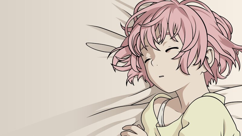 Pink-haired Anime Girl — Pink, Calm, Manga, Pillow