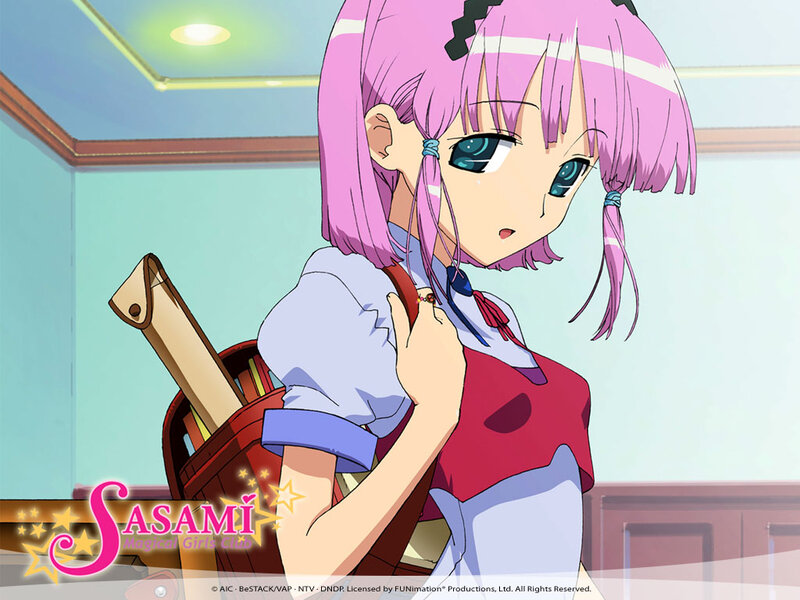 Pink-haired Anime Girl — Pink, Calm, School Uniform, Backpack