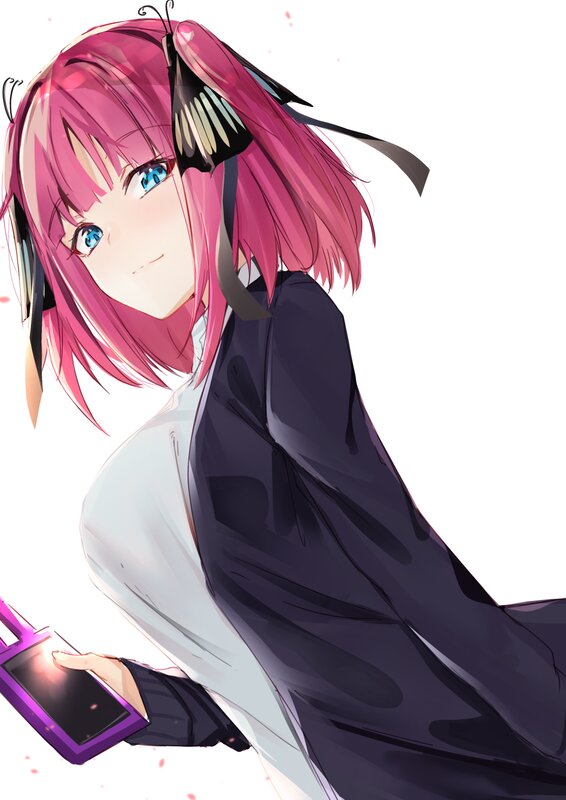 Pink-haired Anime Girl — Pink, Calm, Smartphone