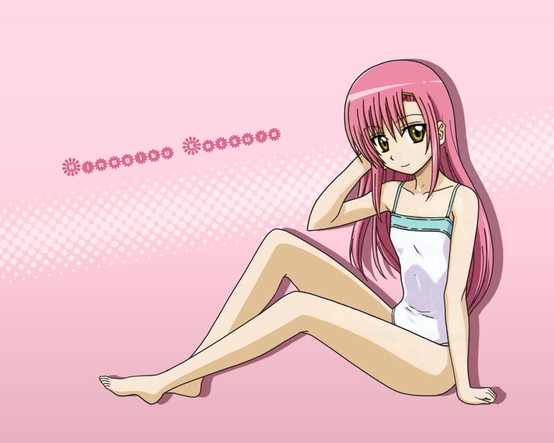 Pink-haired Anime Girl — Pink, Calm, Swimsuit
