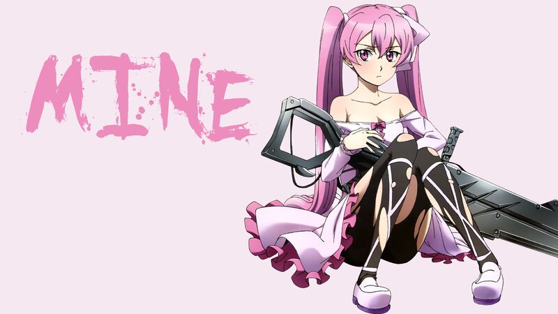 Pink-haired Anime Girl — Pink, Calm, Sword