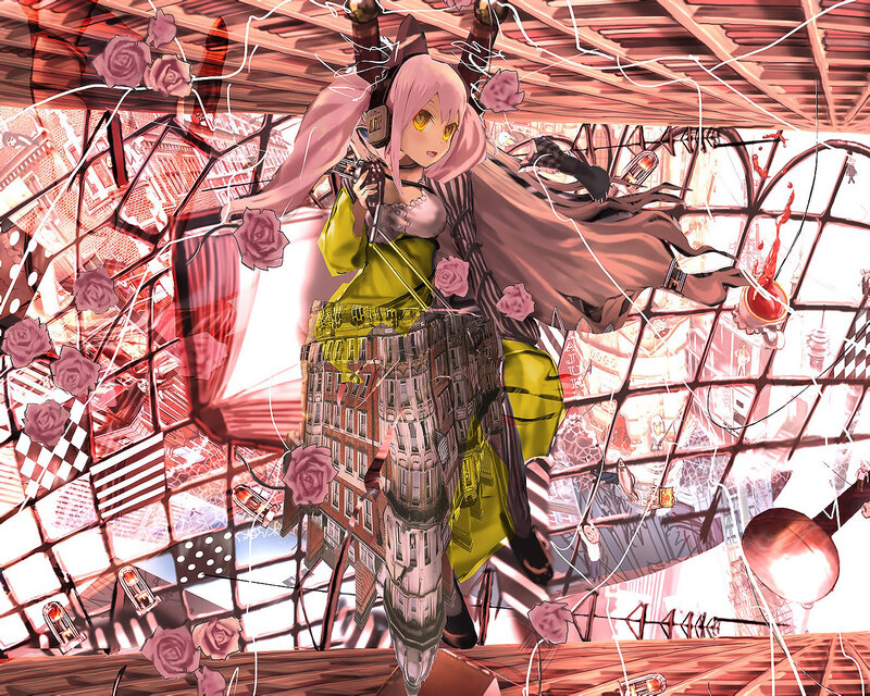 Pink-haired Anime Girl — Pink, Chaotic