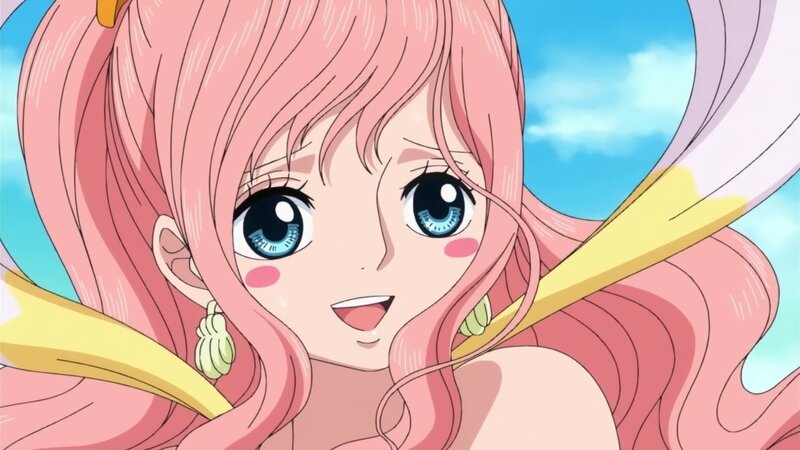 Pink-haired Anime Girl — Pink, Cheerful, Afternoon, Blue Eyes
