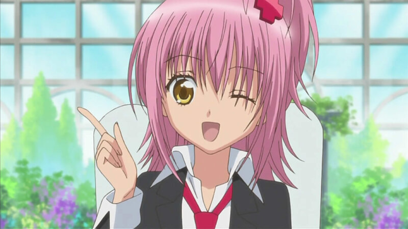Pink-haired Anime Girl — Pink, Cheerful, Afternoon, School Uniform, Window