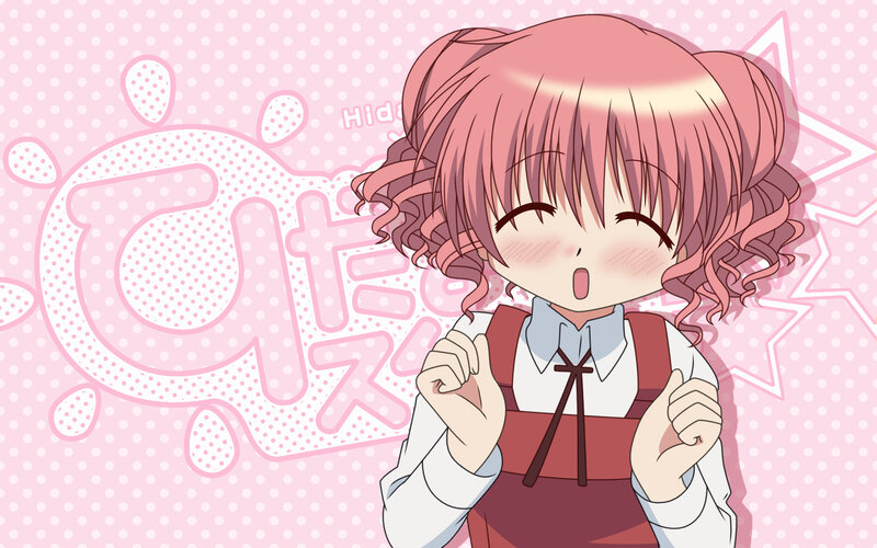 Pink-haired Anime Girl — Pink, Cheerful, School Uniform, Stars