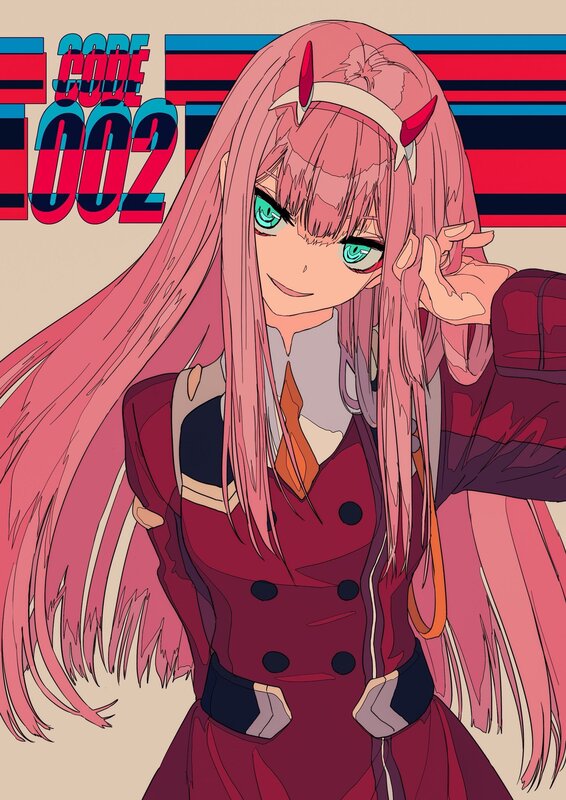 Pink-haired Anime Girl — Pink, Confident, Green Eyes