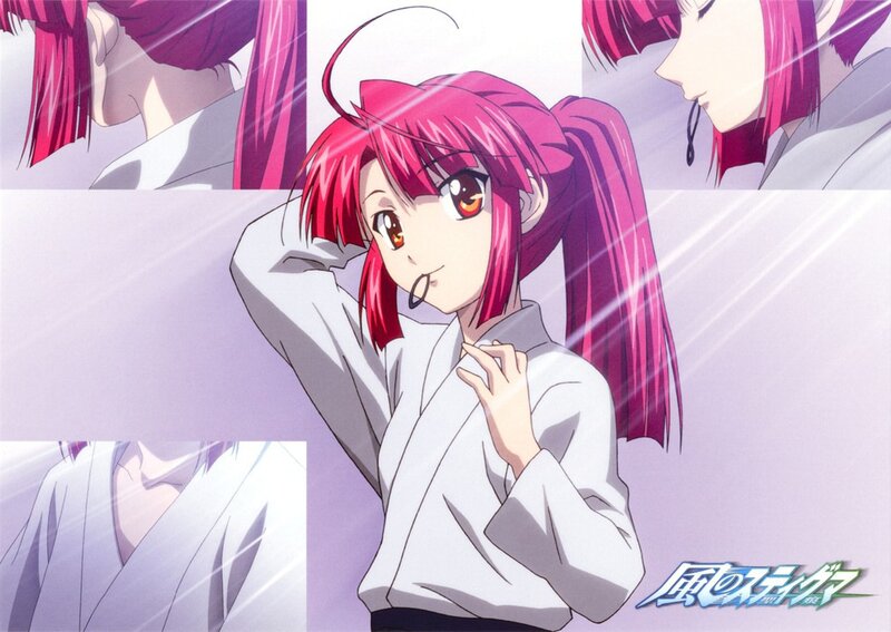 Pink-haired Anime Girl — Pink, Dramatic, Anime Character, White Robe