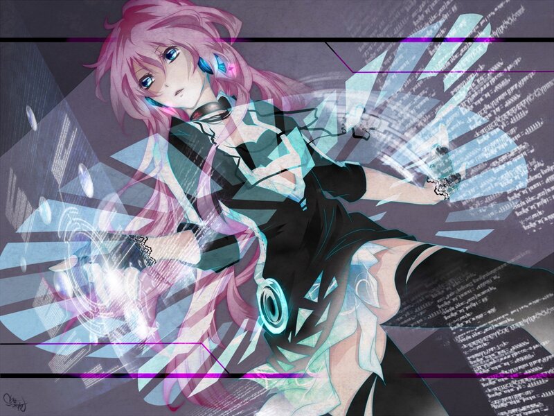 Pink-haired Anime Girl — Pink, Dramatic, Code
