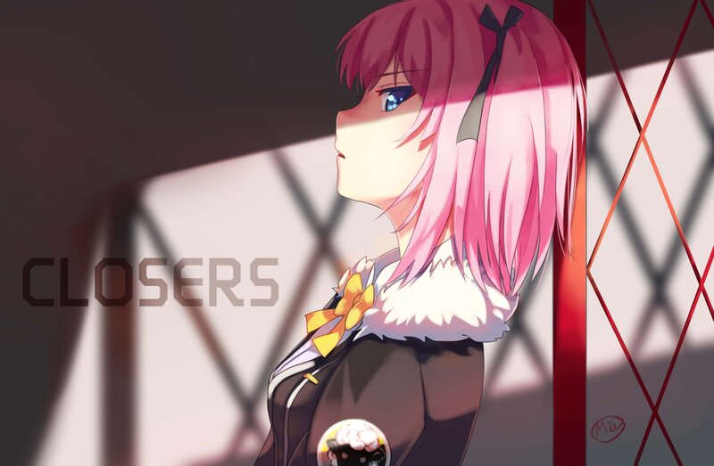 Pink-haired Anime Girl — Pink, Dramatic, Furry Collar