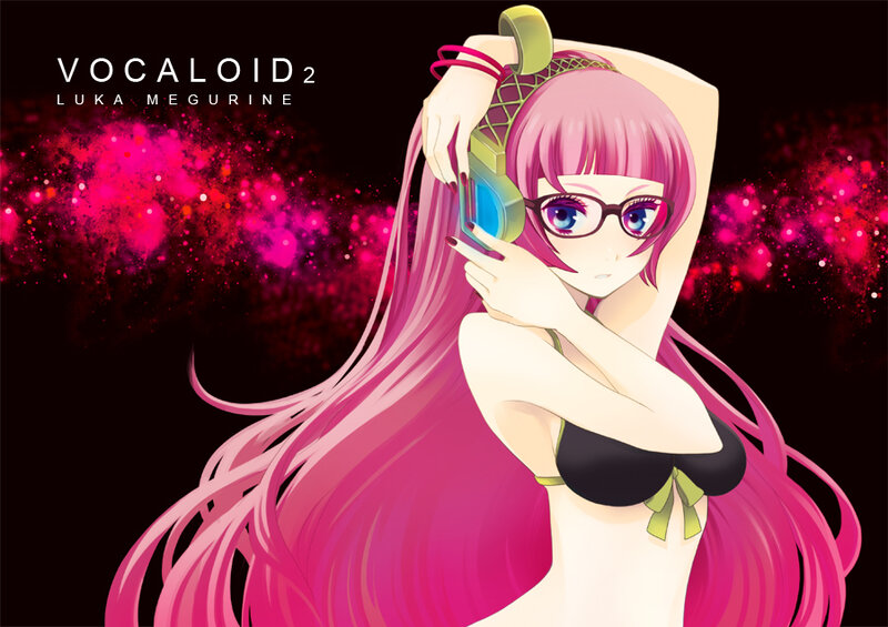 Pink-haired Anime Girl — Pink, Dramatic, Glasses