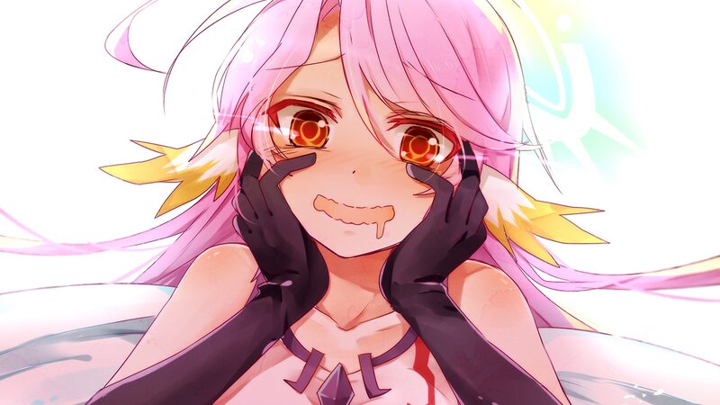 Pink-haired Anime Girl — Pink, Dramatic, Gloves, Eyes