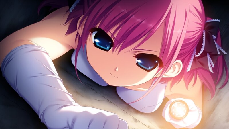Pink-haired Anime Girl — Pink, Dramatic, Gloves