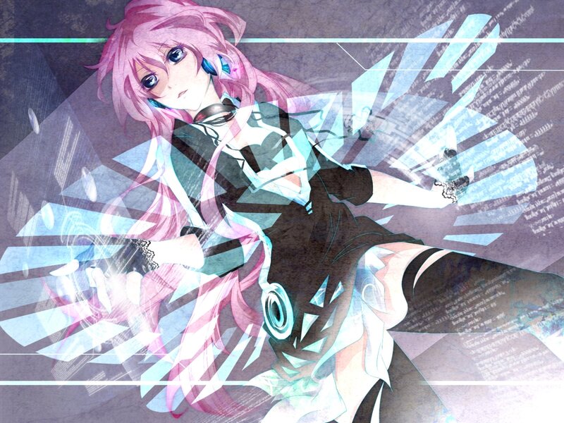 Pink-haired Anime Girl — Pink, Dramatic, Headphones