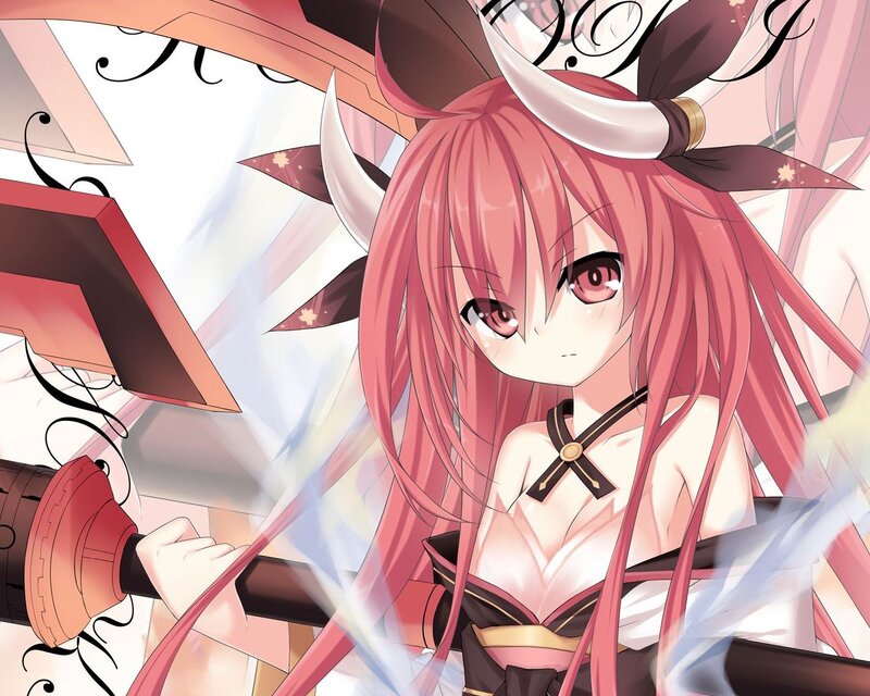 Pink-haired Anime Girl — Pink, Dramatic, Horned Headpiece