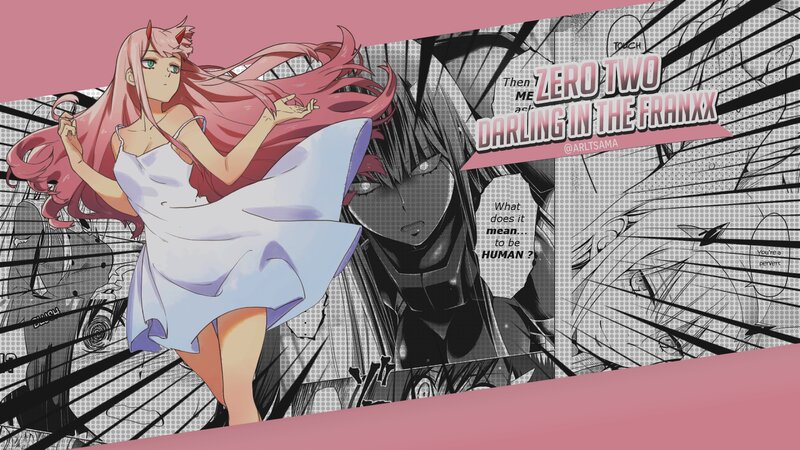 Pink-haired Anime Girl — Pink, Dramatic, Manga Panel
