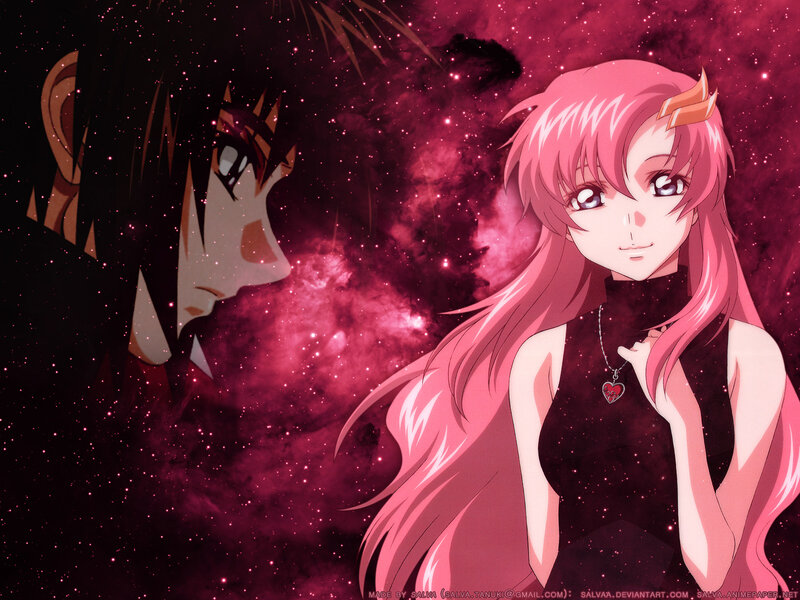 Pink-haired Anime Girl — Pink, Dramatic, Night, Anime Character