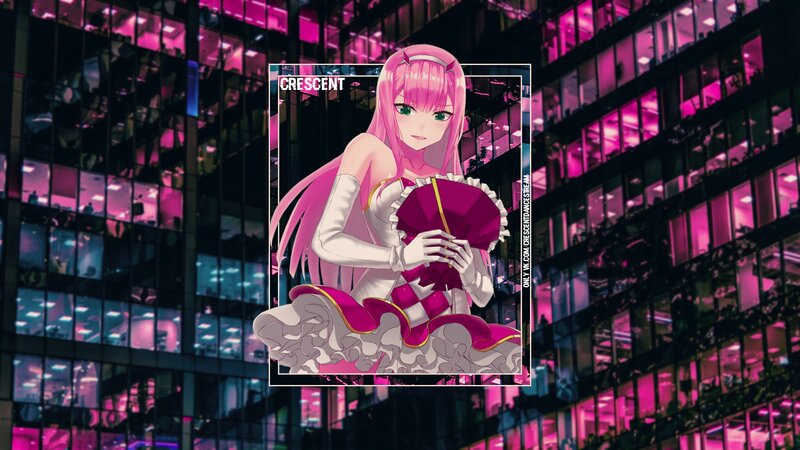 Pink-haired Anime Girl — Pink, Dramatic, Night, Cityscape