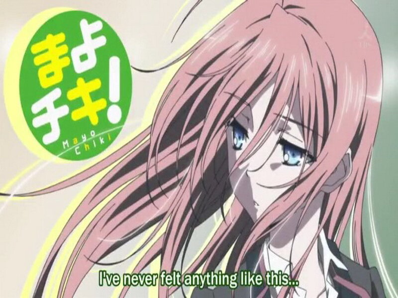 Pink-haired Anime Girl — Pink, Dramatic, School Uniform, Text Bubble
