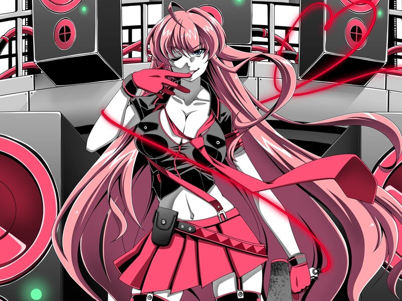 Pink-haired Anime Girl — Pink, Dramatic, Speakers