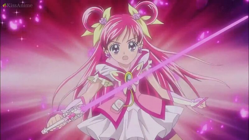 Pink-haired Anime Girl — Pink, Dramatic, Sword, Magic