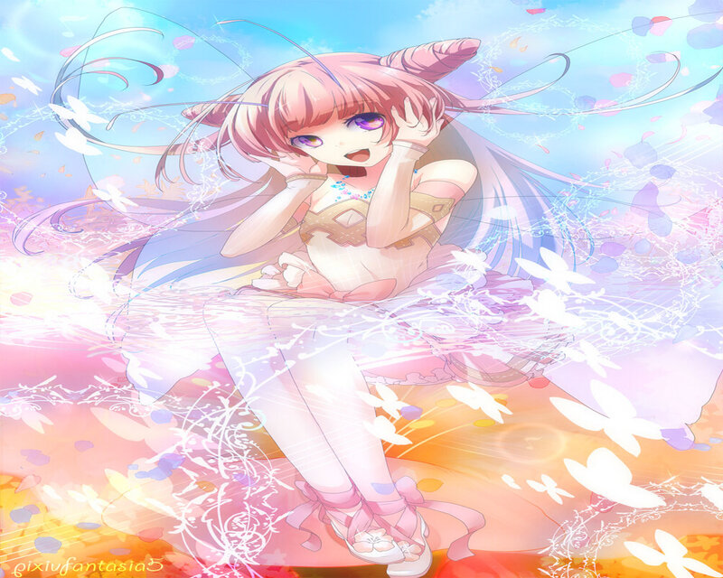 Pink-haired Anime Girl — Pink, Dreamy, Afternoon