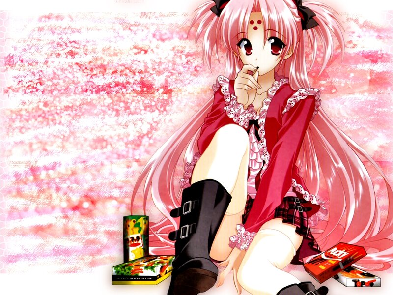 Pink-haired Anime Girl — Pink, Dreamy, Candy Boxes