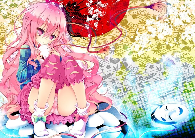 Pink-haired Anime Girl — Pink, Dreamy, Cat