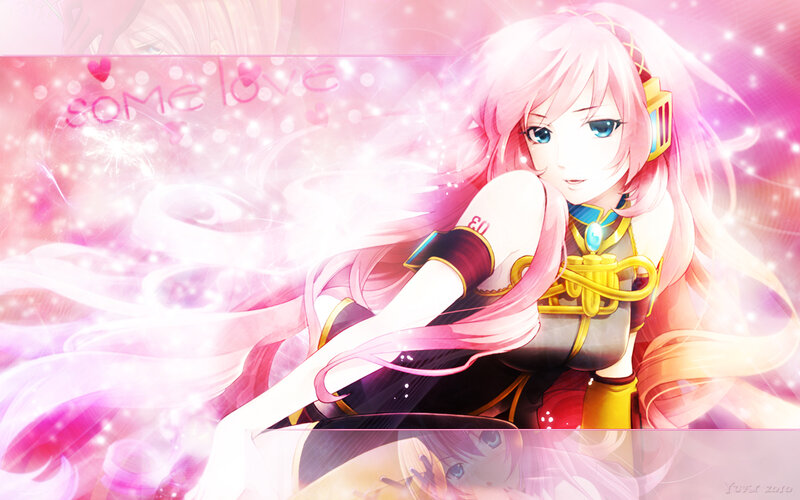 Pink-haired Anime Girl — Pink, Dreamy, Digital Art