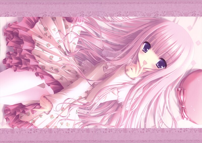 Pink-haired Anime Girl — Pink, Dreamy, Dress