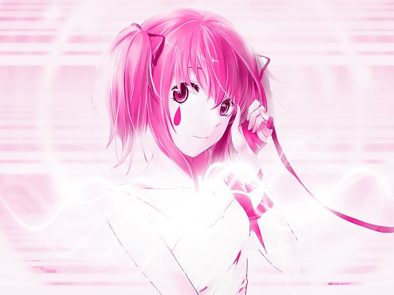 Pink-haired Anime Girl — Pink, Dreamy, Hair