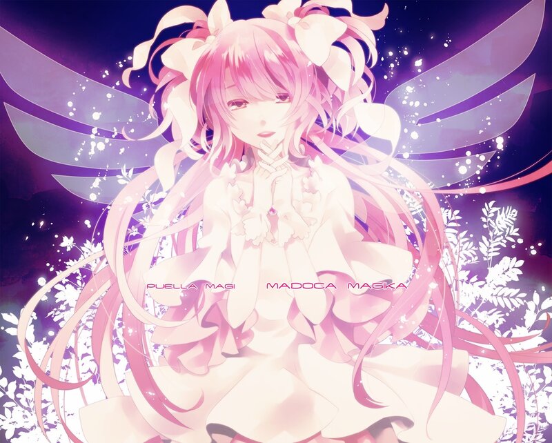 Pink-haired Anime Girl — Pink, Dreamy, Night, Wings