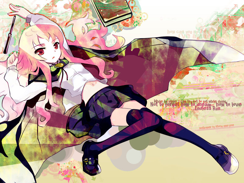 Pink-haired Anime Girl — Pink, Dynamic, Book