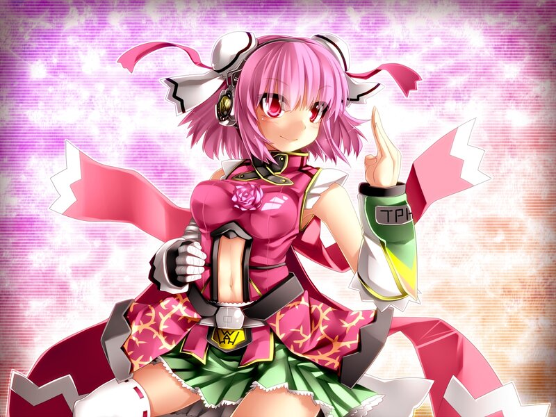 Pink-haired Anime Girl — Pink, Energetic, Headset