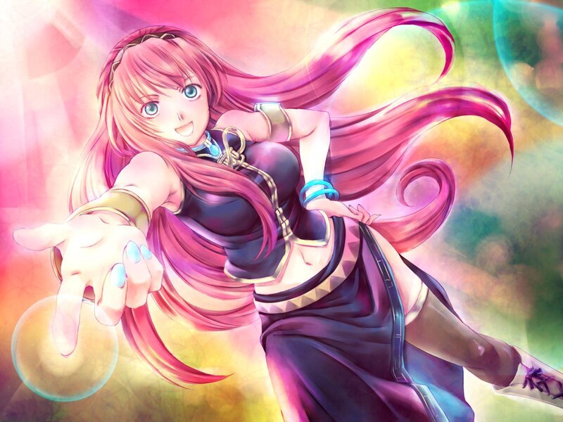 Pink-haired Anime Girl — Pink, Energetic, Long Hair